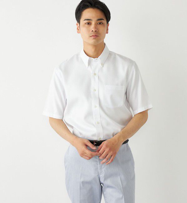 SHIPS Colors 「SHIPS Colors:SMART TECH(R) ノーアイロン ボタンダウン シャツ」|シャツ・ブラウス|オフホワイト
