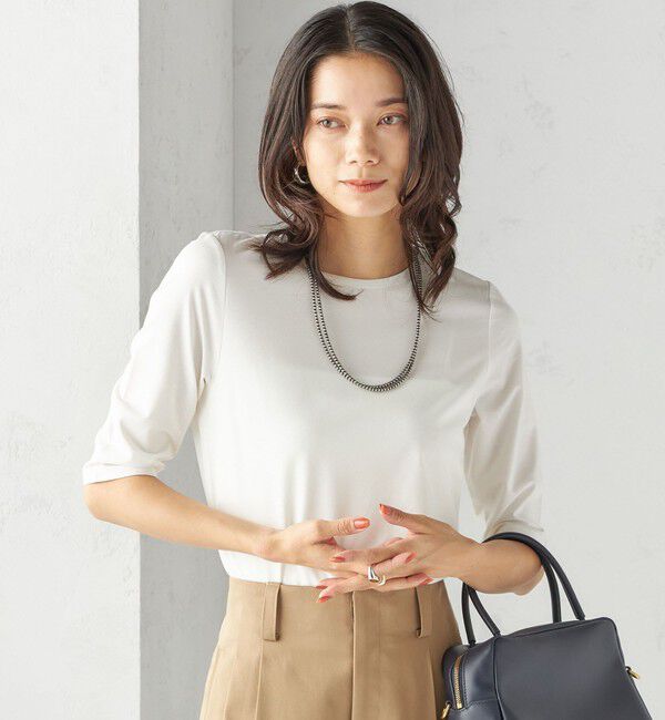 SHIPS for women「ソロナ 5分袖 TEE」|Tシャツ・カットソー|