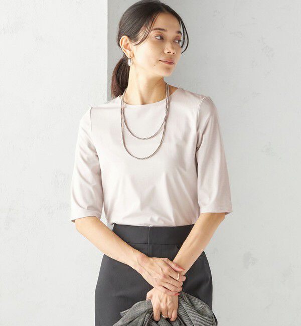 SHIPS for women「ソロナ 5分袖 TEE」|Tシャツ・カットソー|