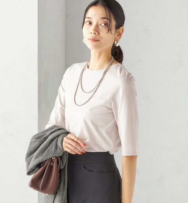 SHIPS for women「ソロナ 5分袖 TEE」|Tシャツ・カットソー|