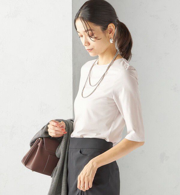 SHIPS for women「ソロナ 5分袖 TEE」|Tシャツ・カットソー|
