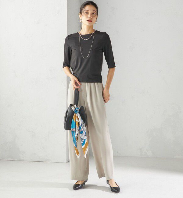 SHIPS for women「ソロナ 5分袖 TEE」|Tシャツ・カットソー|