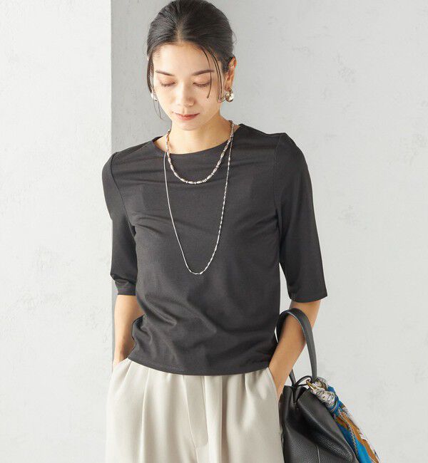 SHIPS for women「ソロナ 5分袖 TEE」|Tシャツ・カットソー|