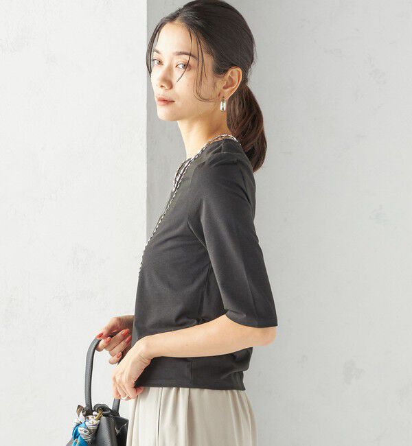 SHIPS for women「ソロナ 5分袖 TEE」|Tシャツ・カットソー|