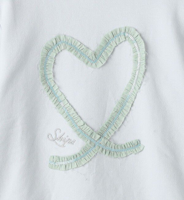 SHIPS KIDS「SHIPS KIDS:80～90cm / スパンコール フリル スウェット」|スウェット・ジャージ|