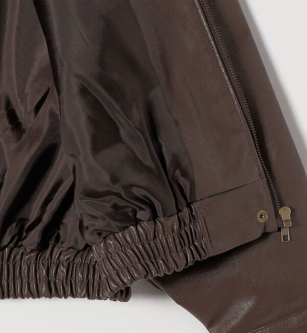 SHIPS any「FLAT YOU: ジップ ショート ブルゾン」|ブルゾン・スタジャン|