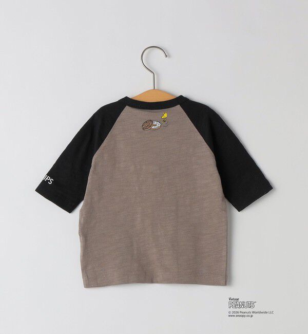 SHIPS KIDS「SHIPS KIDS:80～90cm /PEANUTS スヌーピー フットボール プリント Tシャツ」|Tシャツ・カットソー|