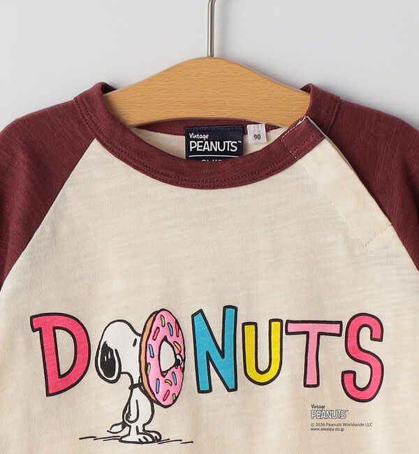 SHIPS KIDS「SHIPS KIDS:80～90cm /PEANUTS スヌーピー フットボール プリント Tシャツ」|Tシャツ・カットソー|