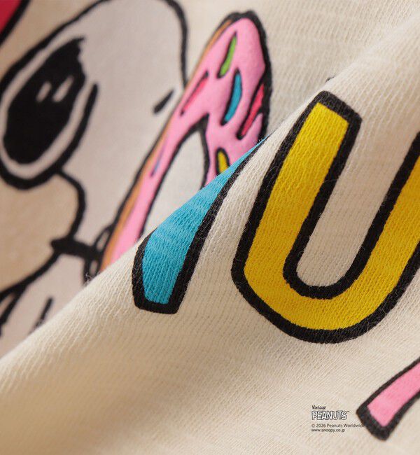 SHIPS KIDS「SHIPS KIDS:80～90cm /PEANUTS スヌーピー フットボール プリント Tシャツ」|Tシャツ・カットソー|
