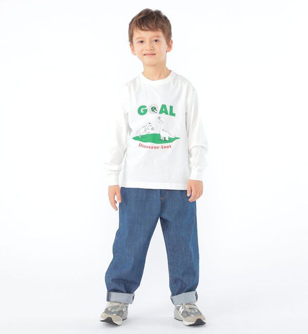 SHIPS KIDS「【SHIPS KIDS別注】ARCH＆LINE:100～130cm / 恐竜 長袖 Tシャツ」|Tシャツ・カットソー|