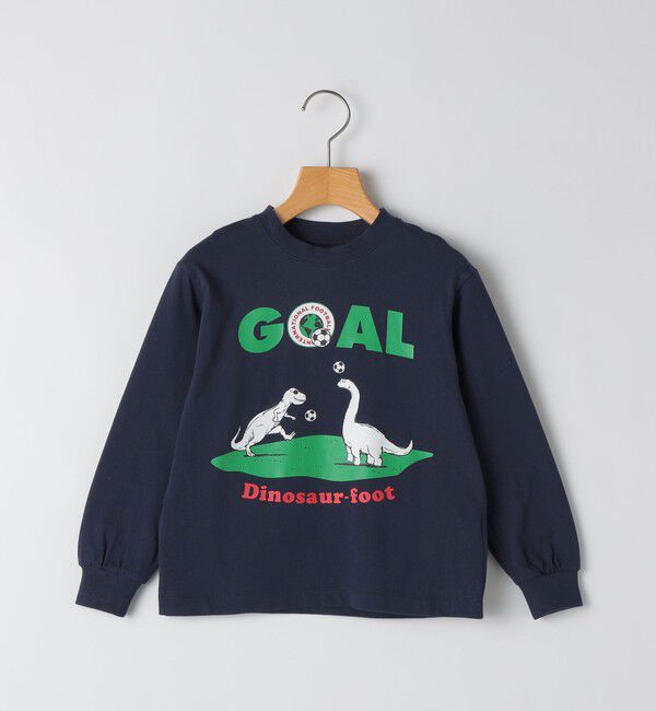 SHIPS KIDS「【SHIPS KIDS別注】ARCH＆LINE:100～130cm / 恐竜 長袖 Tシャツ」|Tシャツ・カットソー|