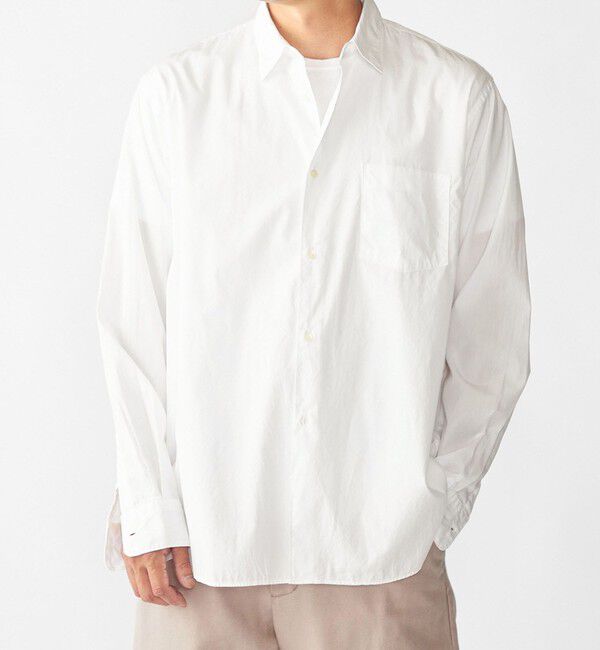 SHIPS「SHIPS: AUTHENTIC ベーシック レギュラーカラー シャツ」|シャツ・ブラウス|ホワイト