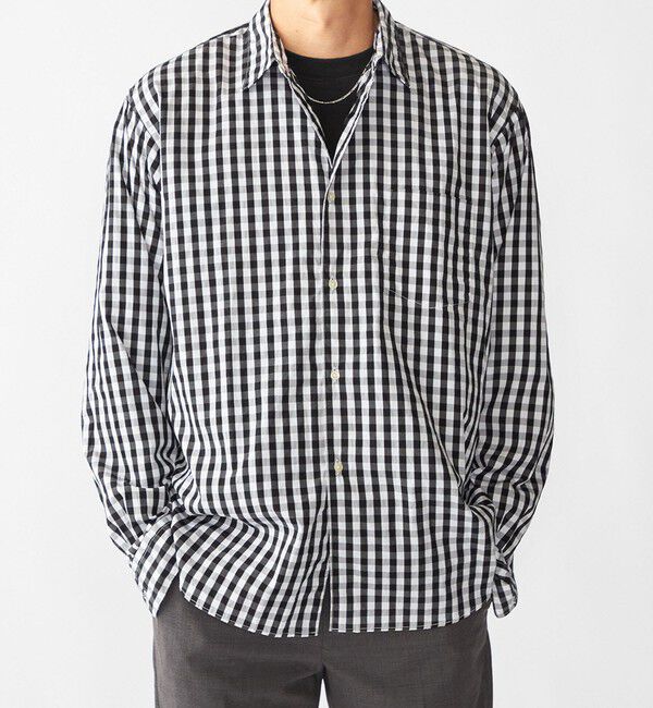 SHIPS「SHIPS: AUTHENTIC ベーシック レギュラーカラー シャツ」|シャツ・ブラウス|ブラック