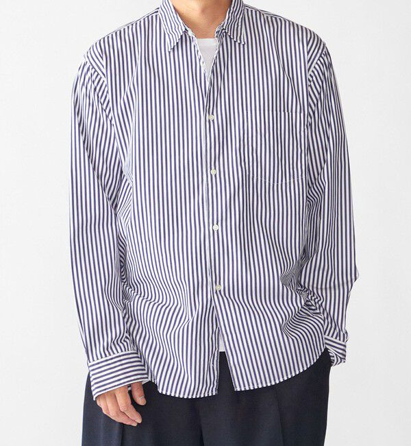 SHIPS「SHIPS: AUTHENTIC ベーシック レギュラーカラー シャツ」|シャツ・ブラウス|ダークブルー