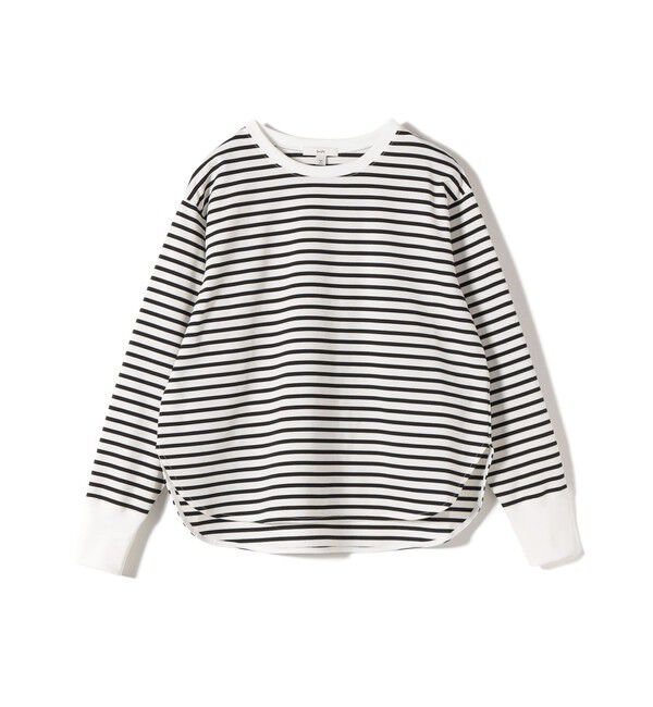 SHIPS for women「〈接触冷感 / UVカット / 手洗い可能〉ロング リブ ラウンド ヘム プルオーバー」|Tシャツ・カットソー|
