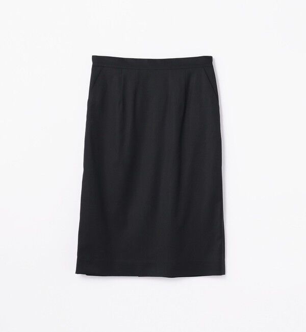 TOMORROWLAND collection「ウールレーヨン タイトスカート」|タイト|69 ネイビー