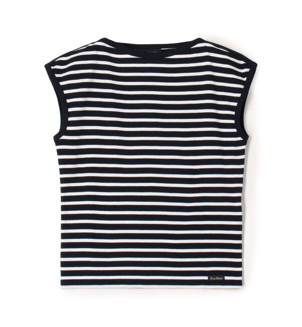 TOMORROWLAND GOODS「【別注】Le minor&times;GALERIE VIE ボートネックフレンチスリーブトップス」|Tシャツ・カットソー|68 ネイビー系