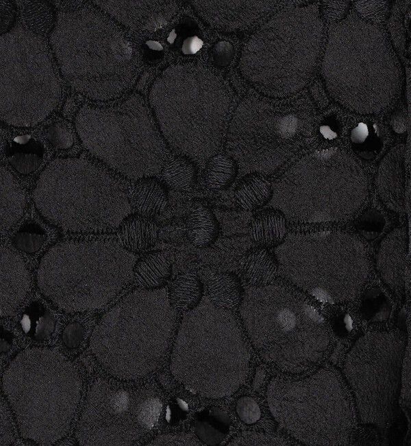 Ballsey「エンブロイダリーオーガンザ ウエストギャザーブラウス」|シャツ・ブラウス|