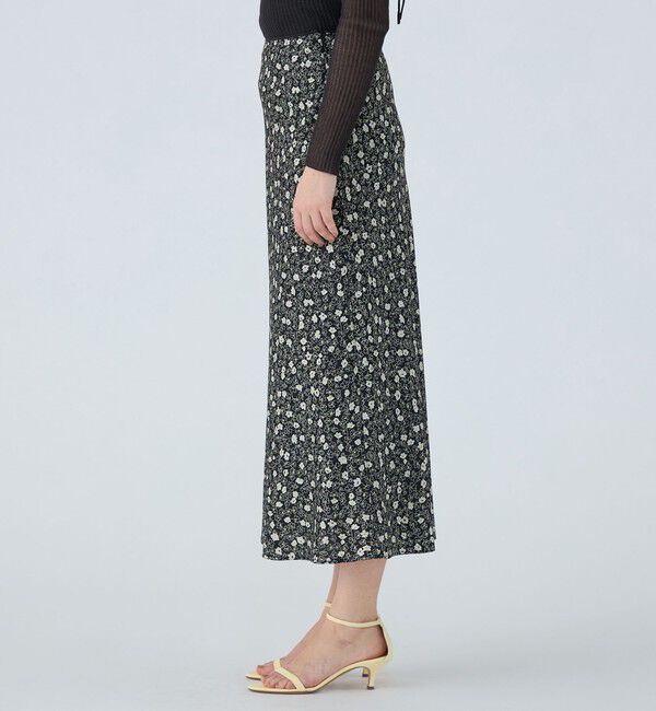 Ballsey「レジェフラワープリント マーメイドスカート」|フレア|