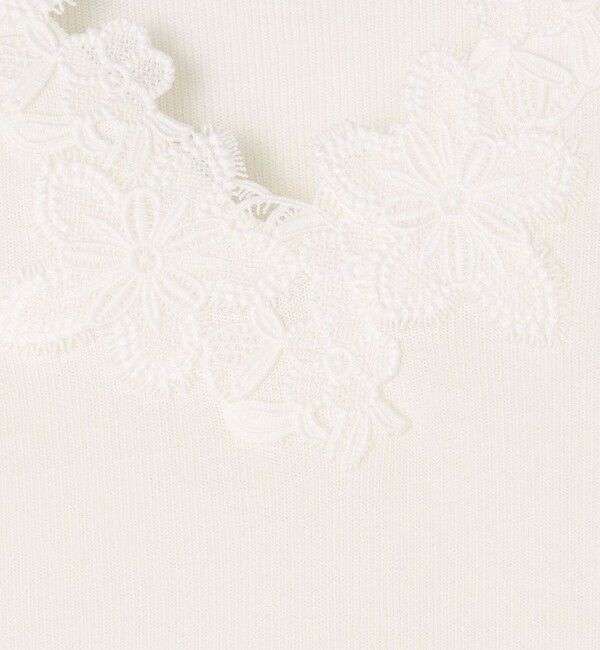 Ballsey「レーステープコンビ Vネックプルオーバー」|ニット・セーター|