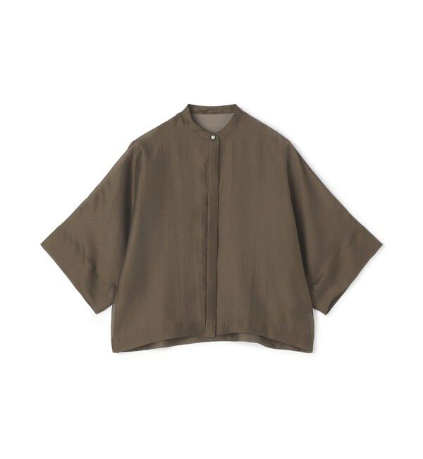 TOMORROWLAND collection「【一部WEB先行予約】シアーオーガンジー シースルーブラウス」|シャツ・ブラウス|49 ブラウン