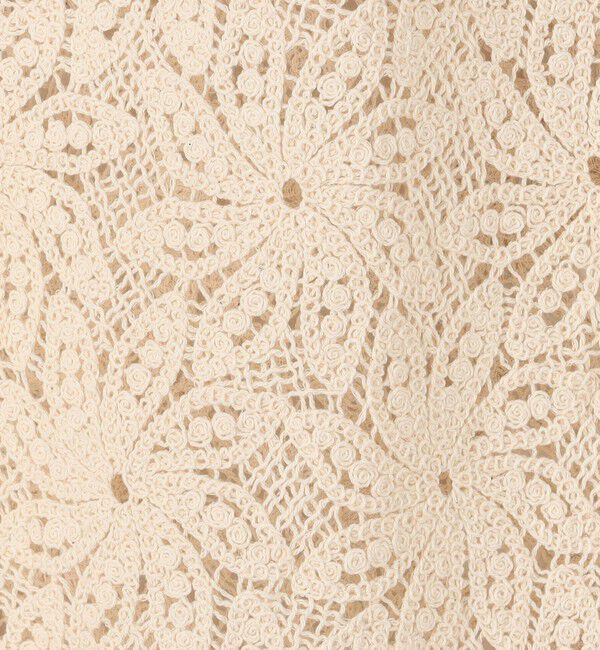 MACPHEE「ウィンドミルクロシェ ノースリーブワンピース」|ワンピース|