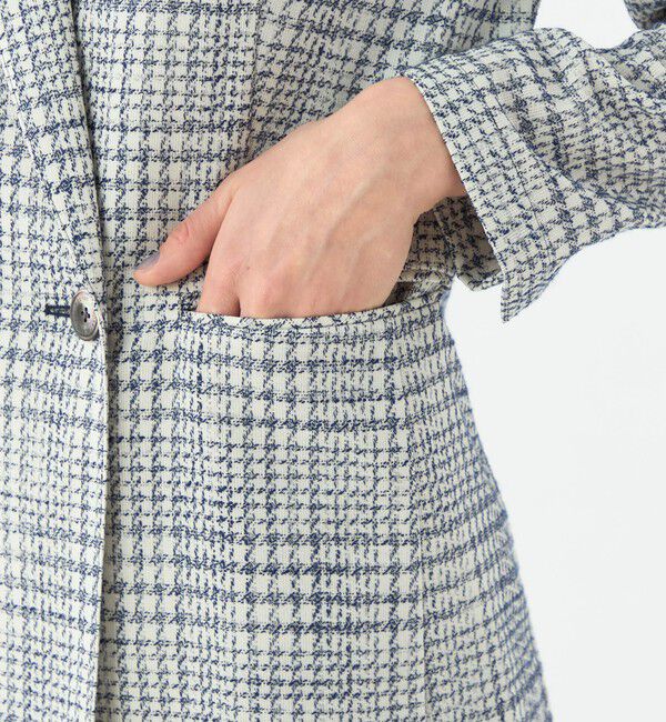 TOMORROWLAND collection「シャドーグレンチェック ダブルブレストライトジャケット」|テーラードジャケット|