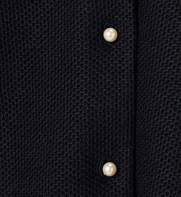 Ballsey「パールメッシュコンビ ペプラムプルオーバー」|ニット・セーター|