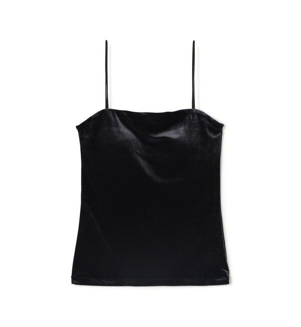 BACCA「inner piece ベロアジャージー カップインキャミソール」|Tシャツ・カットソー|17 チャコールグレー