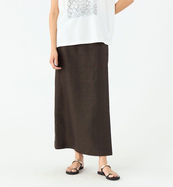 MACPHEE「ラミー マキシスカート」|タイト|