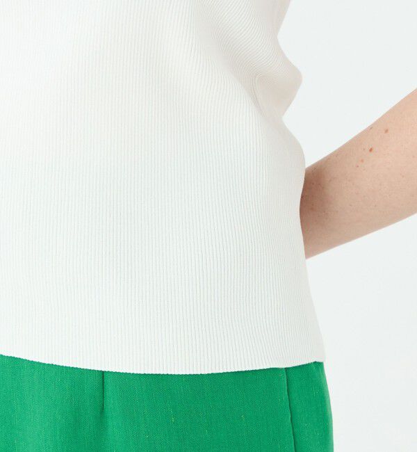 Ballsey「ポリエステルコットンリブ ノースリーブプルオーバー」|ニット・セーター|