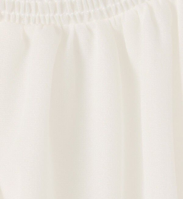 Ballsey「シアートリコット シャーリングネックブラウス」|シャツ・ブラウス|