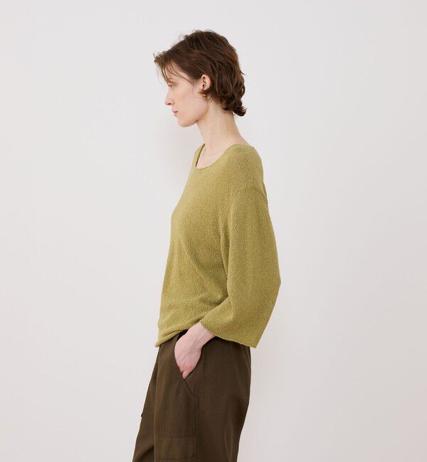 GALERIE VIE「ペーパーウール ラウンドネックプルオーバー」|ニット・セーター|