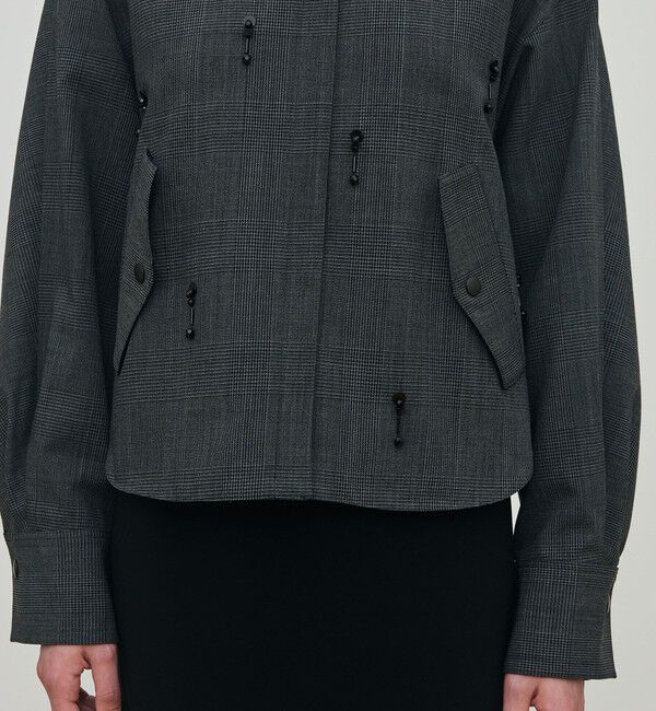 DES PRES「ソフトウールオックスフォード ショートシャツブルゾン」|ブルゾン・スタジャン|