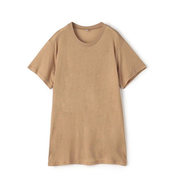 TOMORROWLAND GOODS「BASERANGE バンブー クルーネックプルオーバー」|Tシャツ・カットソー|43 ベージュ