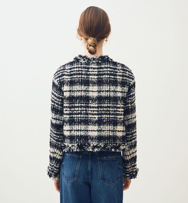 TOMORROWLAND collection「オーロラグレンチェック ノーカラージャケット」|ノーカラージャケット|