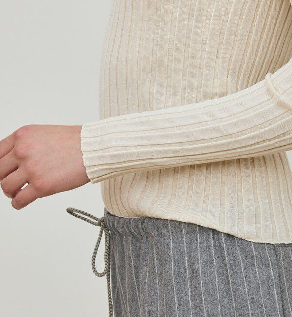 DES PRES「ドメスティックスパンシルク Vネックプルオーバー」|ニット・セーター|