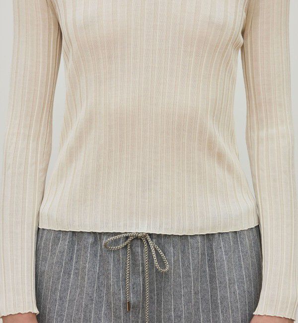 DES PRES「ドメスティックスパンシルク Vネックプルオーバー」|ニット・セーター|