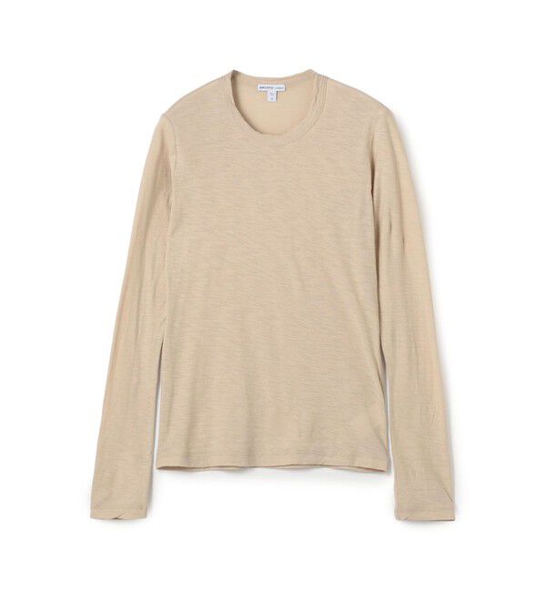 JAMES PERSE「スラブジャージー ロングスリーブプルオーバー WUA3361」|Tシャツ・カットソー|41 ライトベージュ