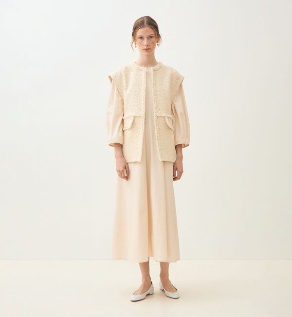 TOMORROWLAND collection「パンソッティ コクーンミディジレ」|ベスト・ジレ|