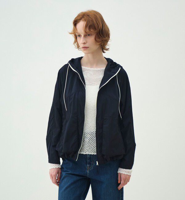 MACPHEE「ナイロンワッシャー ジップアップブルゾン」|ブルゾン・スタジャン|