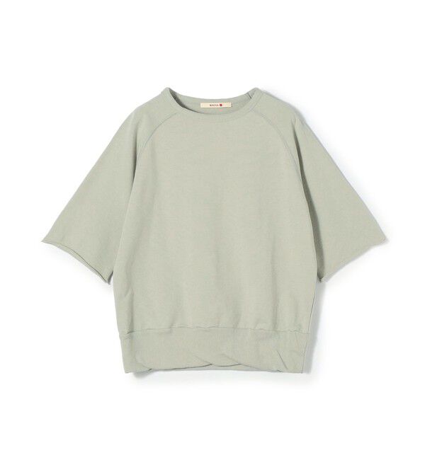 BACCA「ソフトコットン ハーフスリーブプルオーバー」|スウェット・ジャージ|51 ライトグリーン