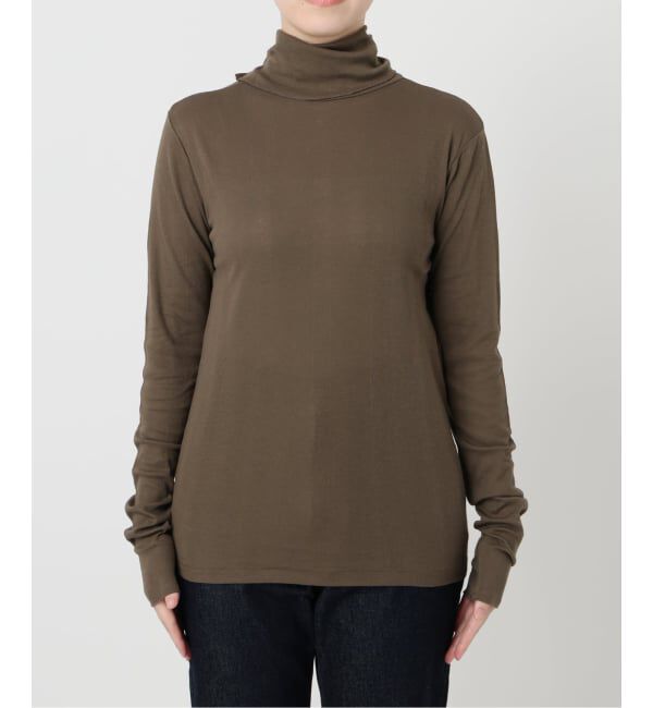 SLOBE IENA「《追加》miller/ミラー SLOBE別注 SHEER RIB タートルネック」|Tシャツ・カットソー|