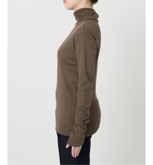 SLOBE IENA「《追加》miller/ミラー SLOBE別注 SHEER RIB タートルネック」|Tシャツ・カットソー|