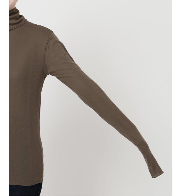 SLOBE IENA「《追加》miller/ミラー SLOBE別注 SHEER RIB タートルネック」|Tシャツ・カットソー|