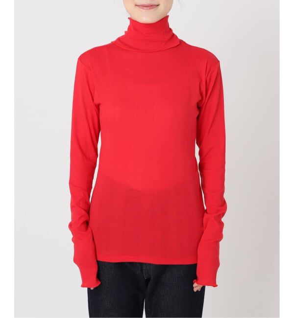 SLOBE IENA「《追加》miller/ミラー SLOBE別注 SHEER RIB タートルネック」|Tシャツ・カットソー|