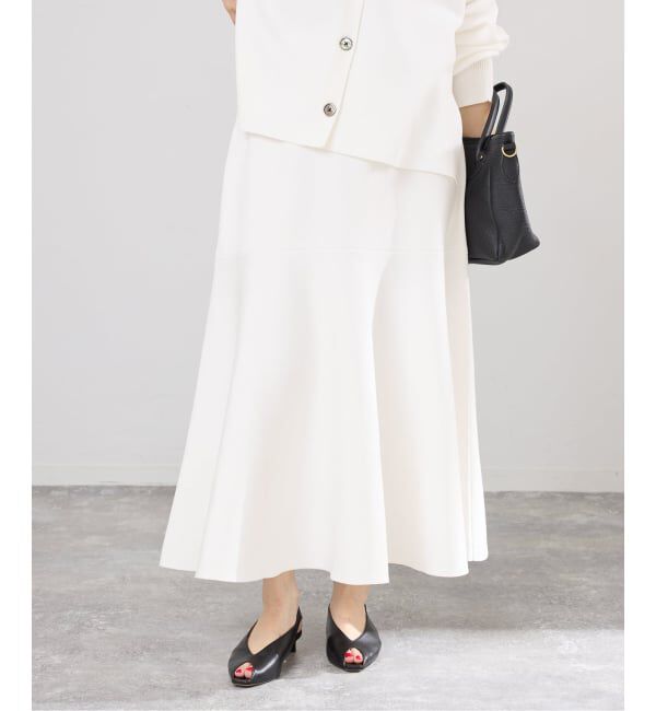 IENA「ファインコットンスムーススカート」|スカート|