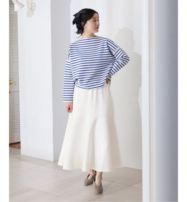 IENA「ファインコットンスムーススカート」|スカート|