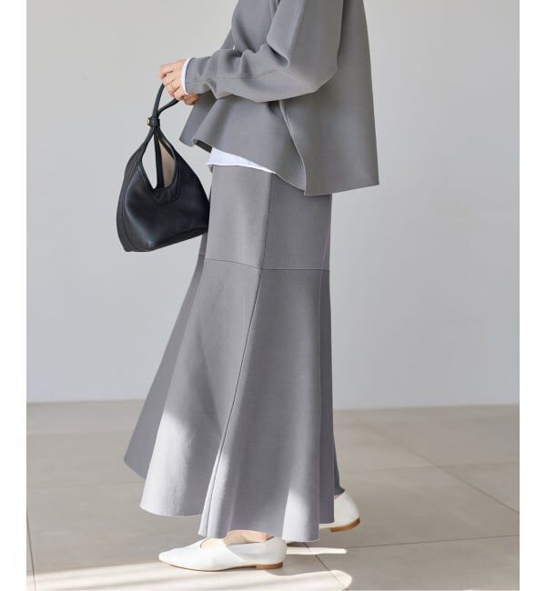 IENA「ファインコットンスムーススカート」|スカート|