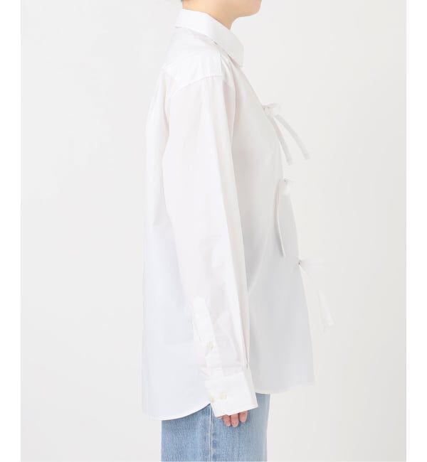 IENA「MA/RE/マレ RIBBON SHIRTS シャツ LIGHT COTTON 104 GR」|シャツ・ブラウス|